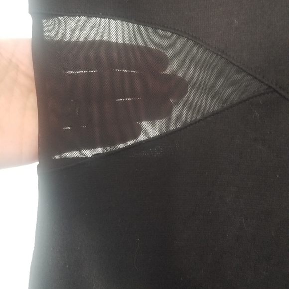 Charlotte Russe Black Sheer Side and Sleeve Cutout Bodycon Mini Dress Size Small - Picture 2 of 7